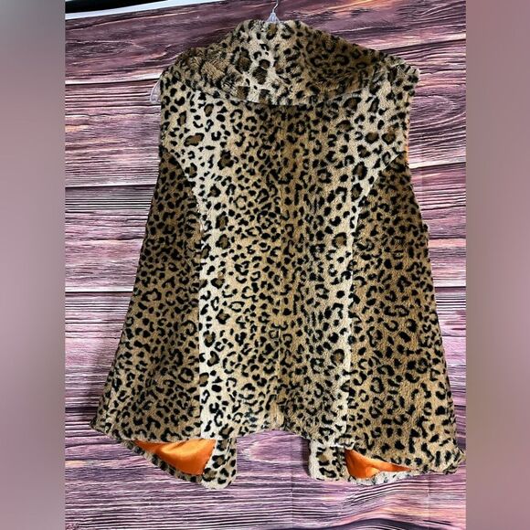 UBU Leopard Printed Orange Lining Vest. Size Extra Large. - Picture 3 of 8